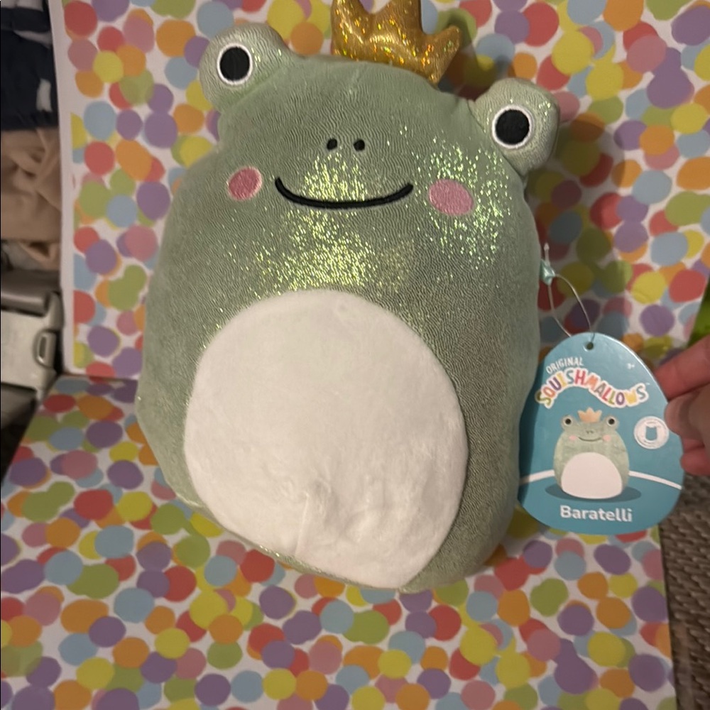 Black Friday Exclusive Baratelli Sparkly Frog with Yellow/Gold Sparkly Crown!